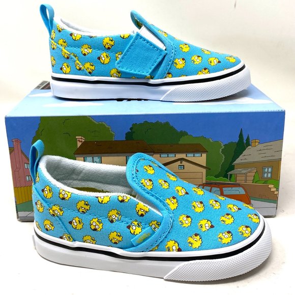 VANS Slip-On V The Simpsons Maggie Canvas Blue Kid - Picture 11 of 15